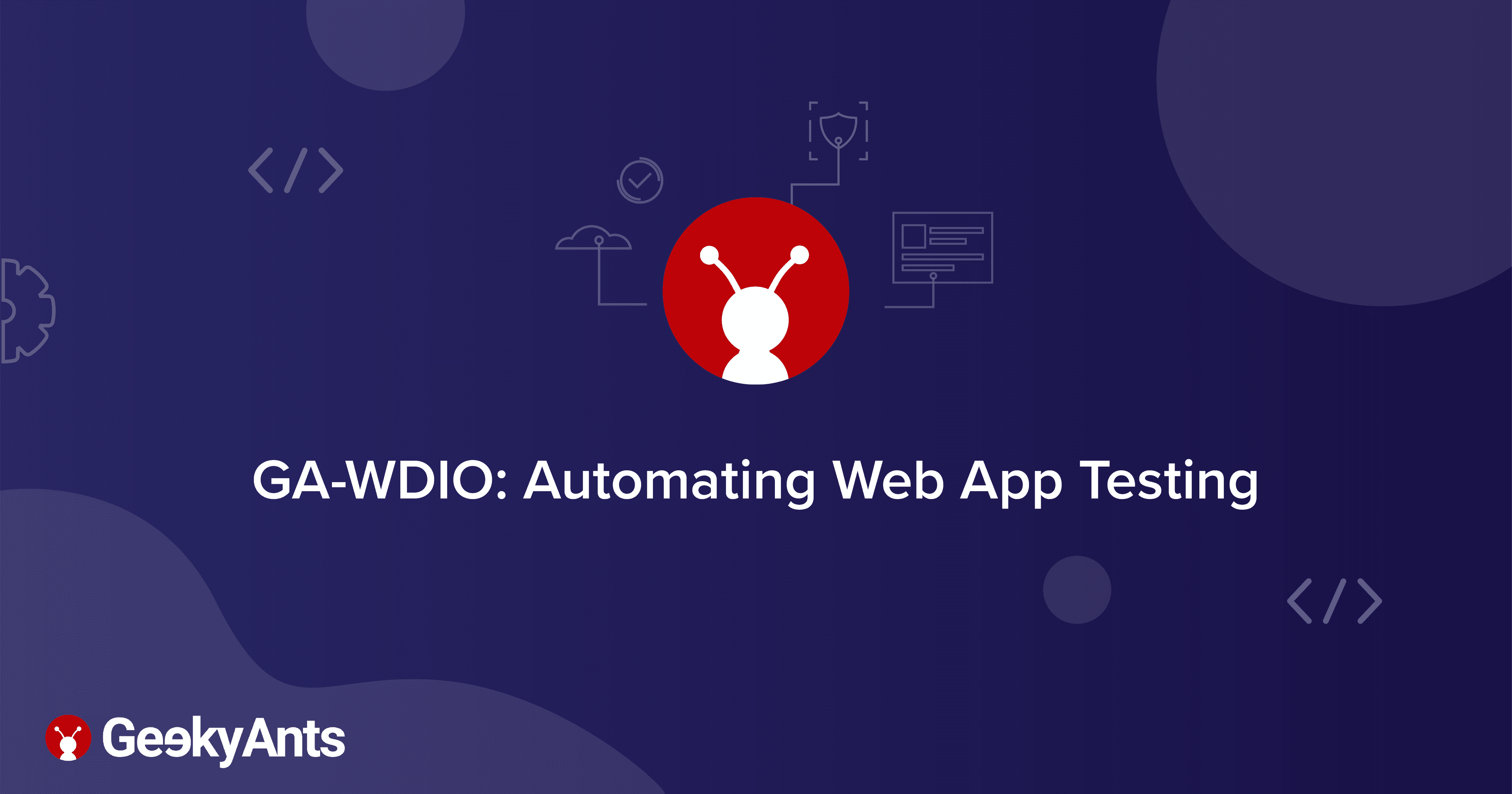 GA-WDIO: Automating Web App Testing